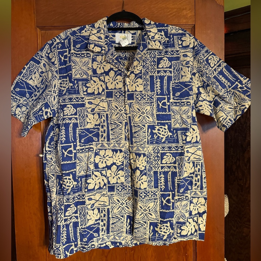 Vintage 60’s Sz L men’s Hawaiian shirt made in Hawaii